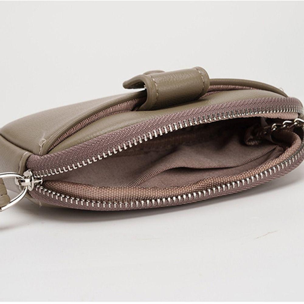 Solid Color Handheld Wallet Korean Style Small Item Bag Simple Zipper Coin Purse Outdoor