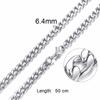 Solid Necklace Curb Chains Link Men Choker Stainless Steel Male Female Accessories Fashion