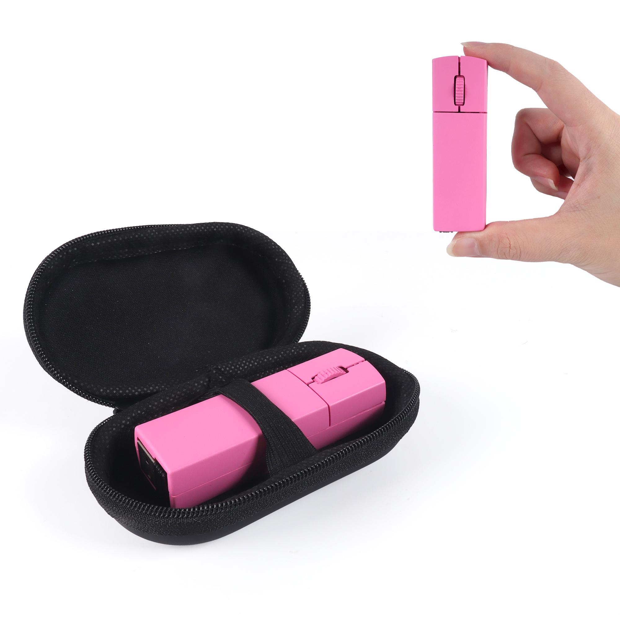 

Mini Wireless Three Mode Mouse 2.4G Bluetooth High-Precision Portable Optical Mute Small Office Mice For Laptop And Desktop рожевий