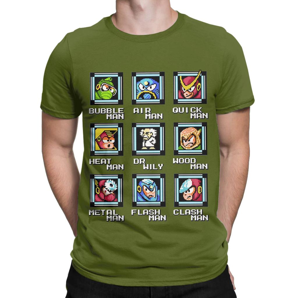 NES Retro Video Game Mega Unisex Bosses Duvet shirt mug sweater Funny Graphic 100 Cotton TShirt MegaUnisex Tees Tops For Unisex