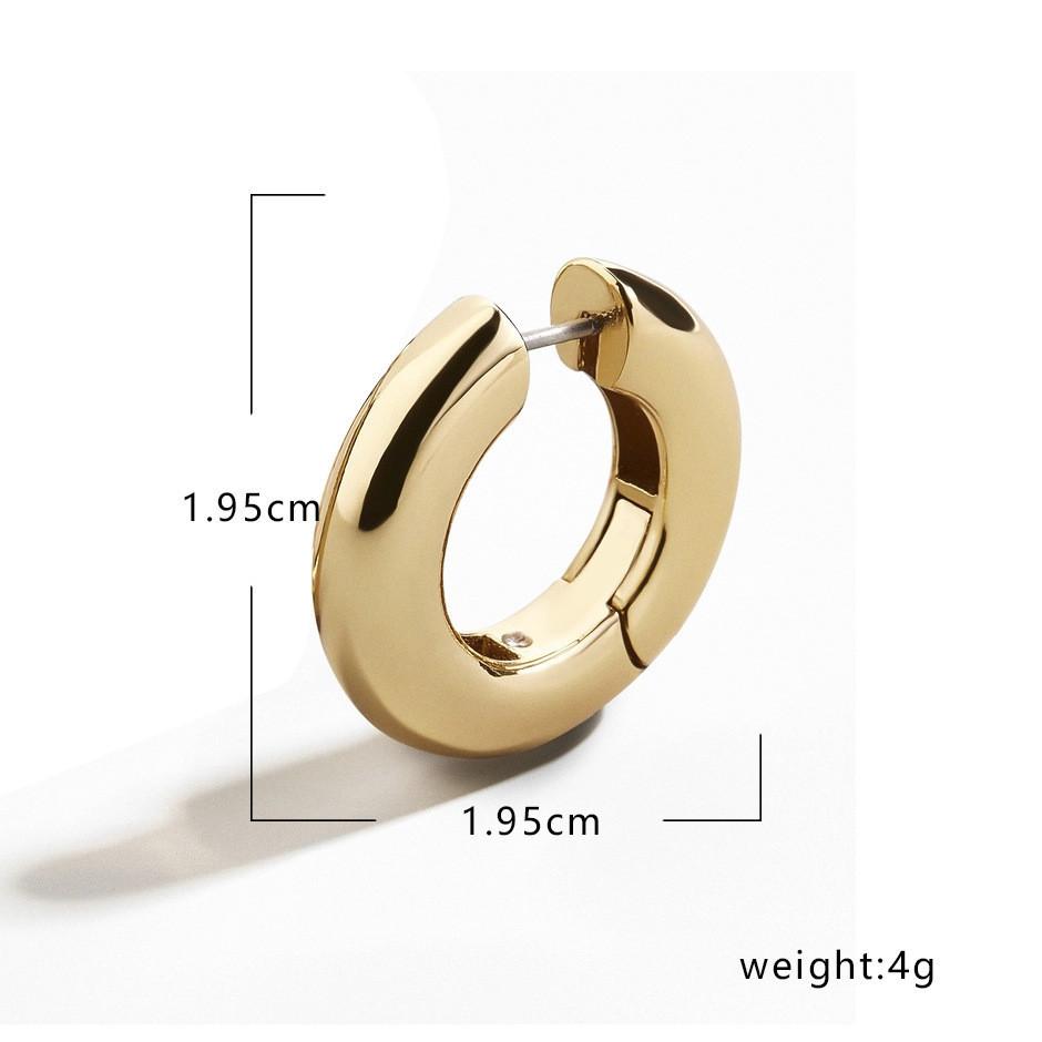 Hoop Sleek Copper Earrings For Women Geometric Shape Ideal For Birthdays And Anniversaries