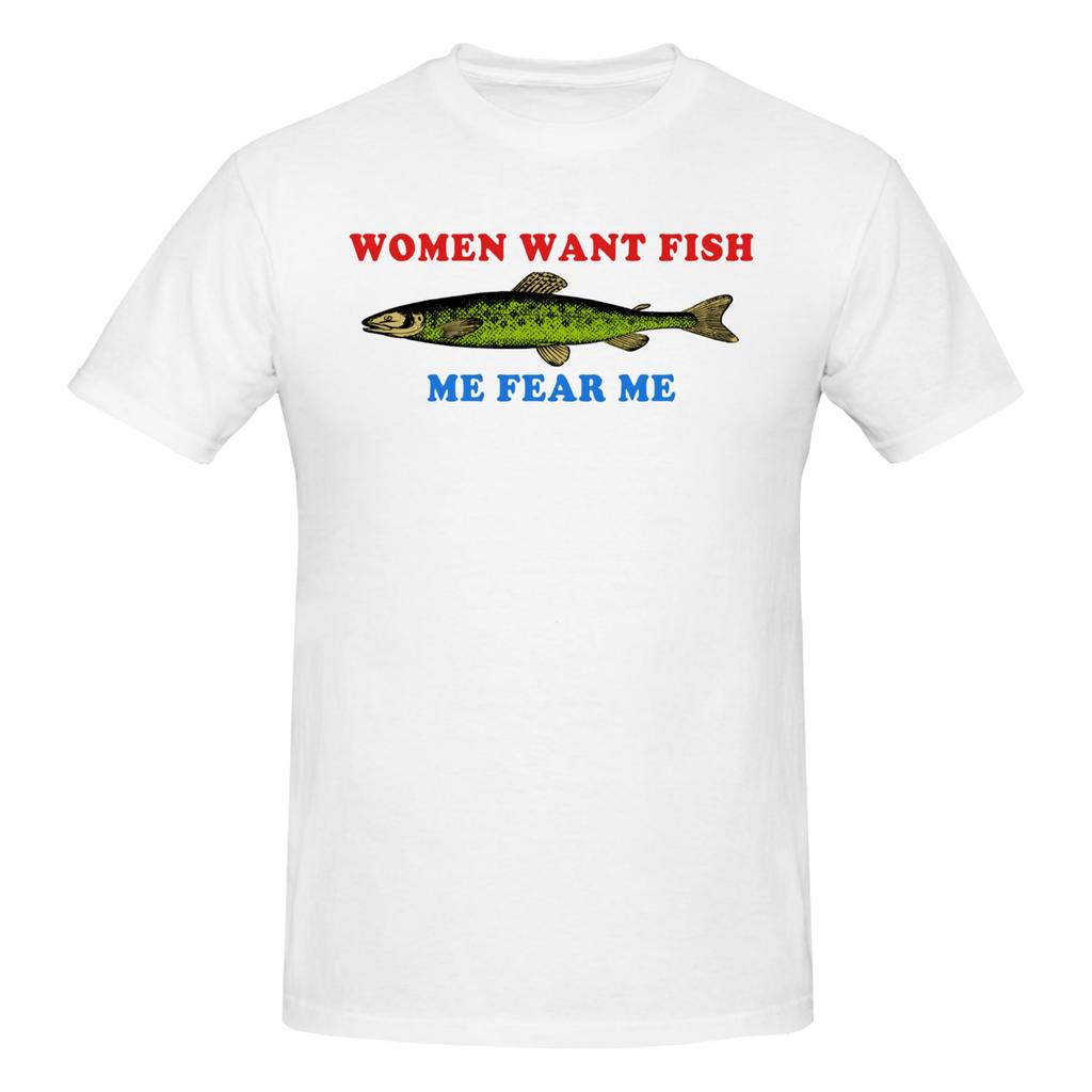 Fih Funny Meme T Shirt Men Women Short Sleeve Graphic Fish Fishing Clothing Streetwear Summer Loose Fit Pure Cotton Tee Tops