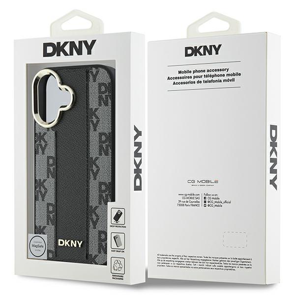 Dkny Dkhmp16Spcpvslk Iphone 166.1 Czarny/Black Hardcase Checkered Pattern Magsafe