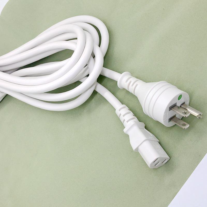 American Standard Medical Three-Pin Plug C13 Power Cord - 10A/13A/15A, 0.824/1.31/2.08 MM², US Spec
