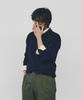 Geonjiulleunseu Cashmere Blend Pocket Collar Knit - Navy