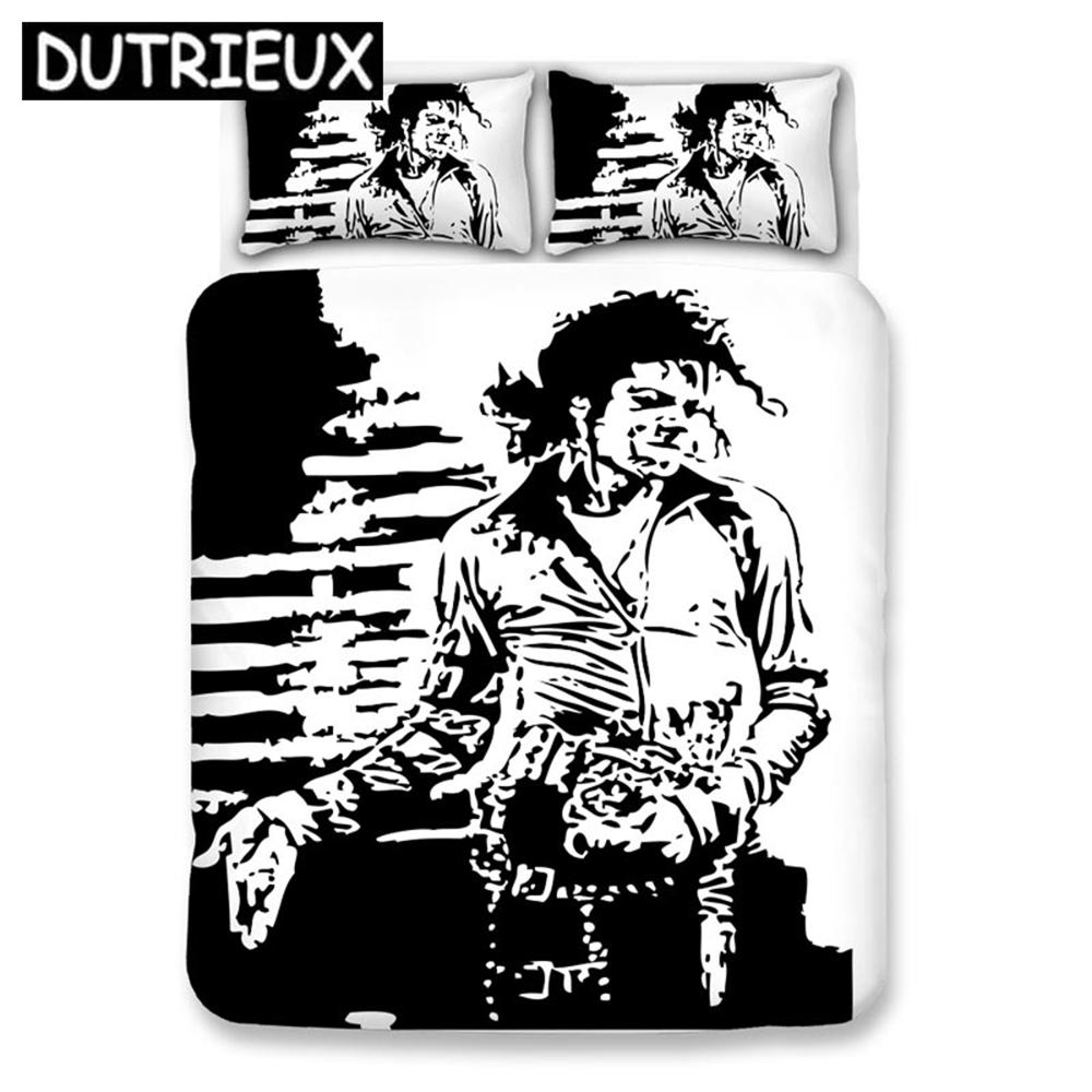 

Michael Jackson 3D Bedding Set Duvet Covers Pillowcases Cartoon Michael Jackson Comforter Bedding Sets Bedclothes Bed Linen (135x200cm)
