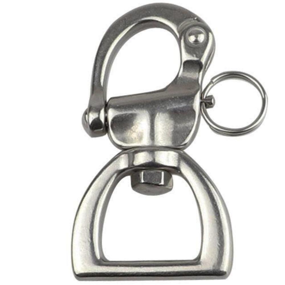 4 PCS Stainless Steel Swivel Spring Release Buckle Webbing Release Buckle 360 Degree Swivel Release Buckle