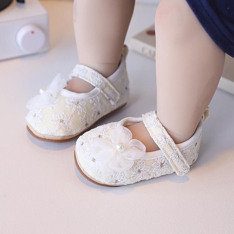 

Туфли для маленькой девочки на мягкой подошве, нескользящие, в стиле принцессы, 6-12 месяцев, первые шаги 11cm Inner Length