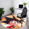 1 Stück Goku, Saiyan Büro Runder Teppich, Indoor-Matte Geeignet für Büro, Unter Bürostühlen Schlafzimmer Wohnzimmer Heimdeko, Zimmerdeko