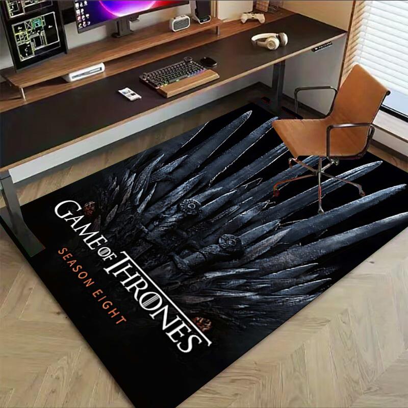 1PC Game of Thrones Season Eight Extra Large Non-Slip Floor carpet, Office, family, bedroom, Studio - Large Area Rug Indoor Rugs1142A