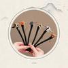 Tassel Cat Fishing Wooden Hair Stick Black Sandalwood Hairpin New Hair Styling Tools  Women Girls