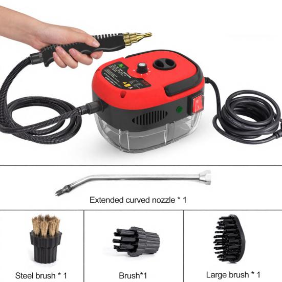 2500w Handheld High-Temperature Pressurized Steam Cleaner, Handheld Pressure Multi Purpose Cleaner Home Use
