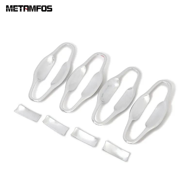 Side Door Handle Bowl Cover Trim For Toyota Highlander 2014-2017 2018  Chrome Protection Cap Sticker Accessories Car Styling