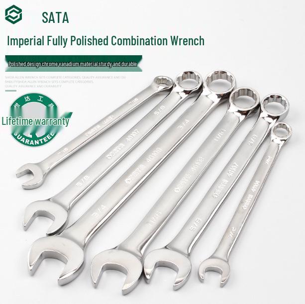 Sata Wrench Imperial Full Polish 2-in-1, Sizes 40101-40116 40101