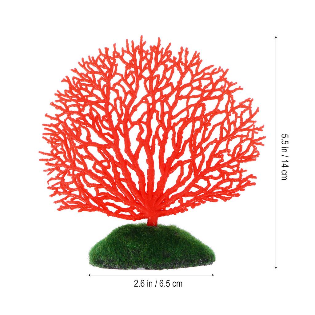 Corail Artificiel Réaliste Flexible Doux Faux Ornement Corail Aquarium Décoration Bac à Poissons Adhésion pour Nitrifiants