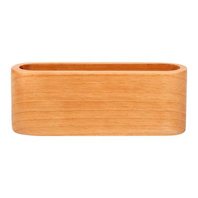 1Pc Kreative Holz Visitenkarte Halter Fall Lagerung Box Organizer Büro Desktop Ornamente