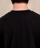 Ellamo French Terry Zipper Pocket Oversized Sweatshirt [Black]