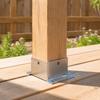 Stainless Steel Tube Column Anti-corrosion Base Square Fence Post Base  Floor