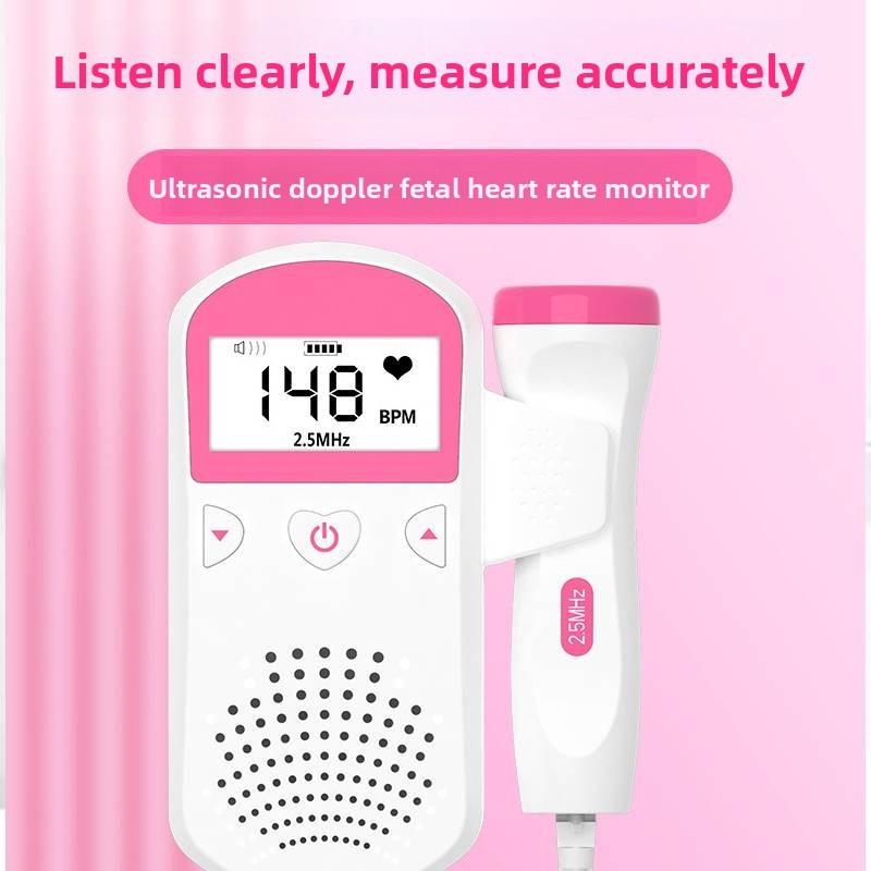 Baby Fetal Doppler Heartbeat Monitor With Sound Enhancement Gel For Expecting Moms