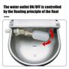 Automatic Cattle Water Fountain Stainless Steel Feeders Bowls For Livestock Intelligent Float Valve Design Livestock Dispenser