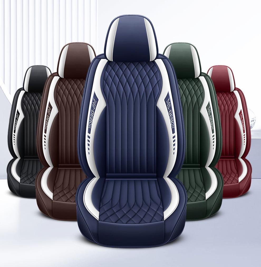 2024 All-Season Universal Full Surround Leather Car Seat Cushion Cover