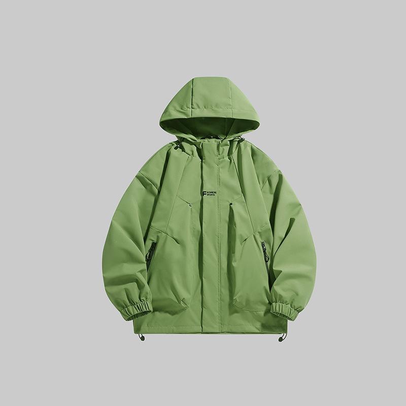 

Mountain Style Single-layer Jacket for Men and Women, Outdoor Trendy Windproof and Waterproof Mountaineering Jacket, Hooded Jacket, Couple Jacket S