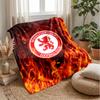 Coperta in Flanella con Stampa del Middlesbrough Football, Coperta Morbida Calda Leggera per Divano Letto Campeggio