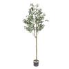 Artificial Tree Tall ABS PU Simulated Olive Tree for Swimming Pool Party Seaside Courtyard Interior Decoration 150cm