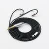 Black Monocrystalline Coppered Silver Plated Auditory Cable Noise Less Anti Interferences for Earphones Headphones