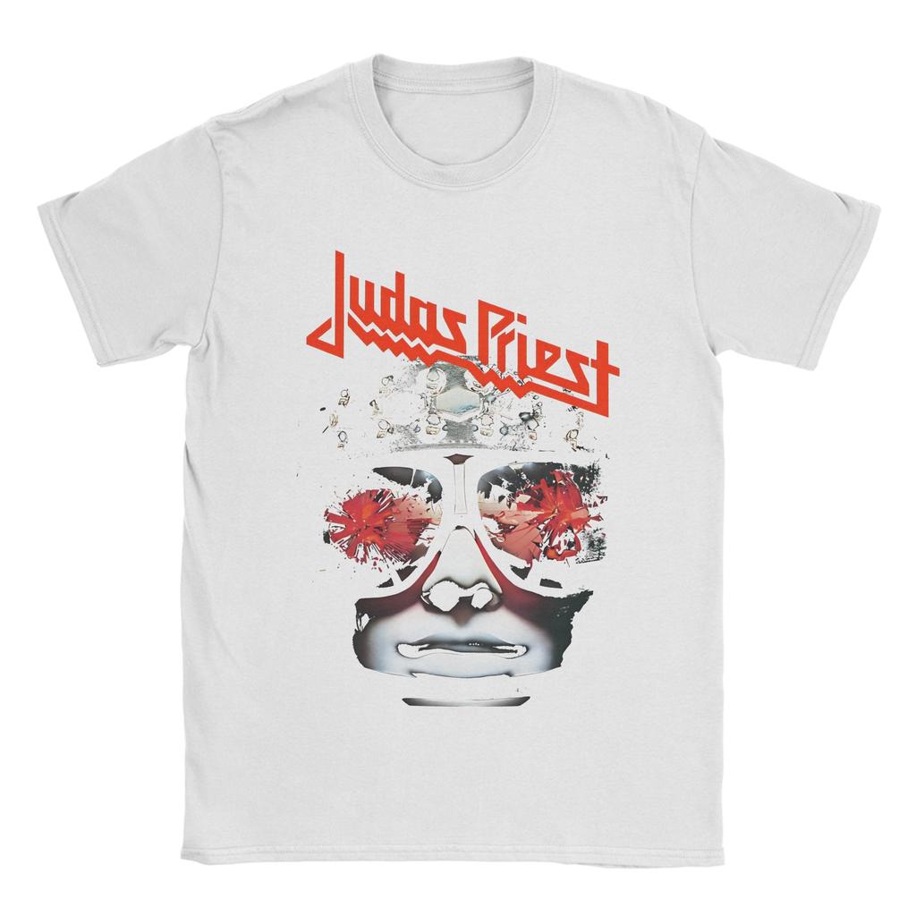 British Metal Judas Priest T Shirt Beach  100 Cotton T Shirts For Men Hipster Casual Tshirt Short Sleeve Vintage Clothing