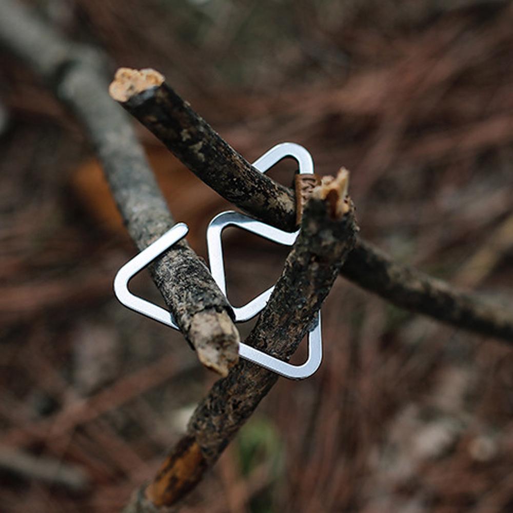 Multifunksjonell Henger Krok Telt Lyshengere Utendørs Camping Vandring Lantern Hung Spenne Rustfri