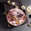 European Luxury Gold-Rim Bone China Coffee Cup - Four Seasons Ink Design
