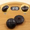 10Pcs/lot 15-28mm Round Brown Black Woven Genuine Leather Button for Men Women Suit Jacket Leather Coat Windbreaker Buttons