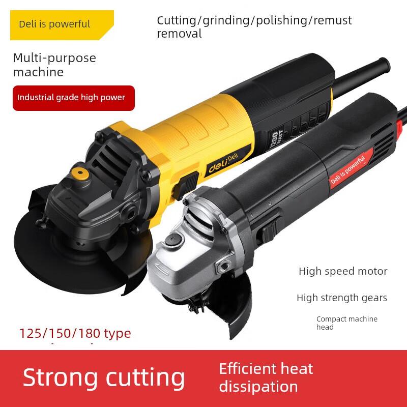 Deli 150mm 1500W Brushless Angle Grinder CN plug (adapter included)
