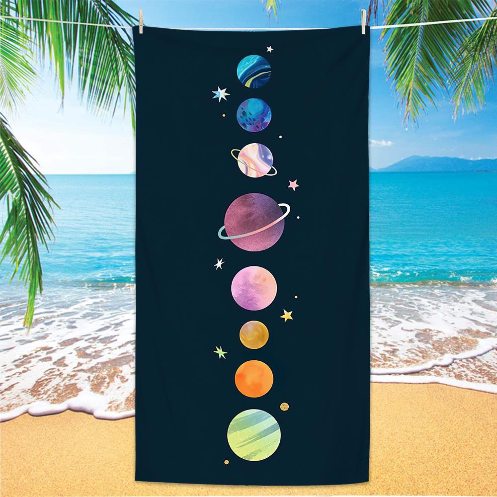 Microfiber Green Floral Sand Free Beach Towels Quick-Dry Palm Leaves Mandala Summer Swimming Pool Bath Towel for Adult Travel