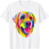 Pop Art Labrador Retriever Porträt Labrador Besitzer T-Shirt