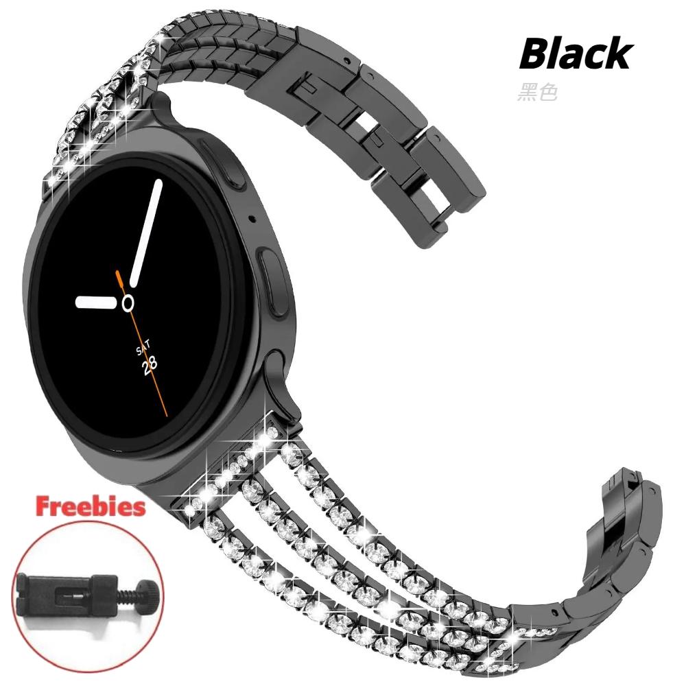 Diamantarmband für Samsung Galaxy Watch8 44mm 40mm Luxus Damen Metallarmband für Samsung Galaxy 8 Classic 46mm Correa