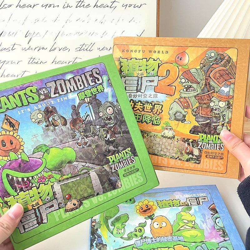 Plants Vs. Zombies Game Magnetic Quiet Sticker Toy Book Children Reusable Toy Concentration and Creative Thinking Training Gift
