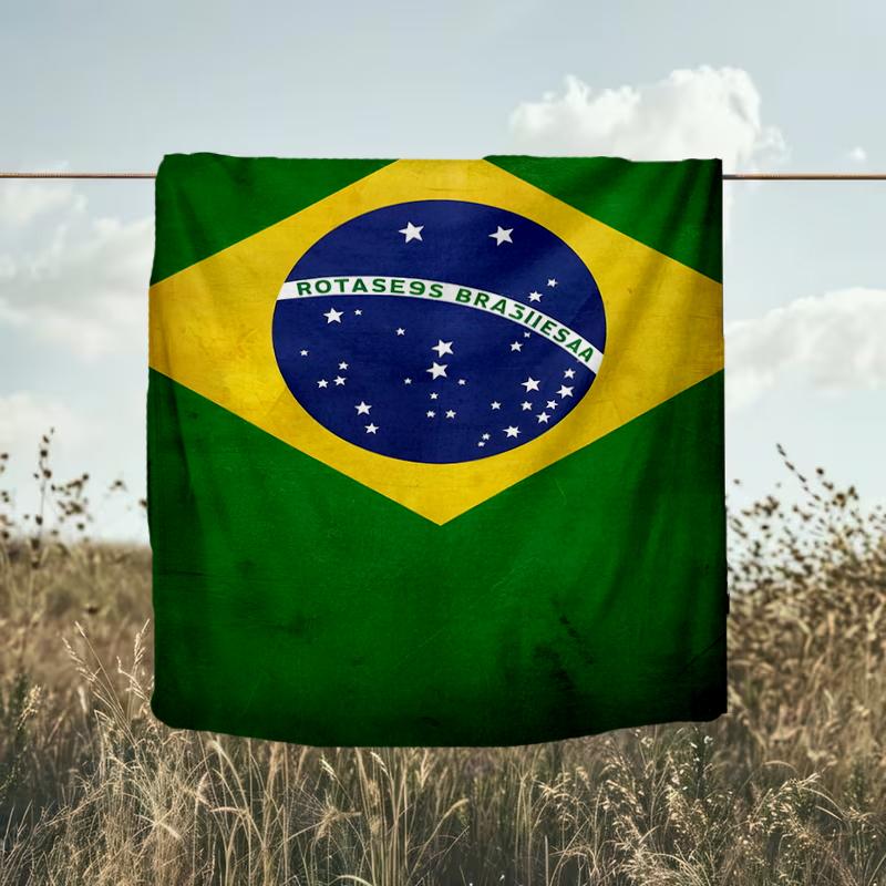 1PC Brazil Artwork Printed Soft Flannel Blanket Throw for Adult Bedroom Living Room Sofa Camping Travel Fan Gifts Christmas Gifts
