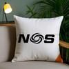 Design N-Nos Cushion Cover Plush Fabric Soft Double-Sided Printed Invisible Zipper Sofa Pillow Case Home Decor