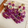 Vintage Perlen Geometrische Quaste Ohrringe für Damen Modisch Exquisit Vielseitig Hängende Ohrringe Retro Luxus Designer Schmuck
