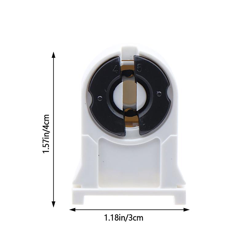 5Pcs T8/G13 Fluorescent Lamp Holder Heat-Resistant Lamp Holder Light Tube Holder Household Light Tube Holder For Home Office