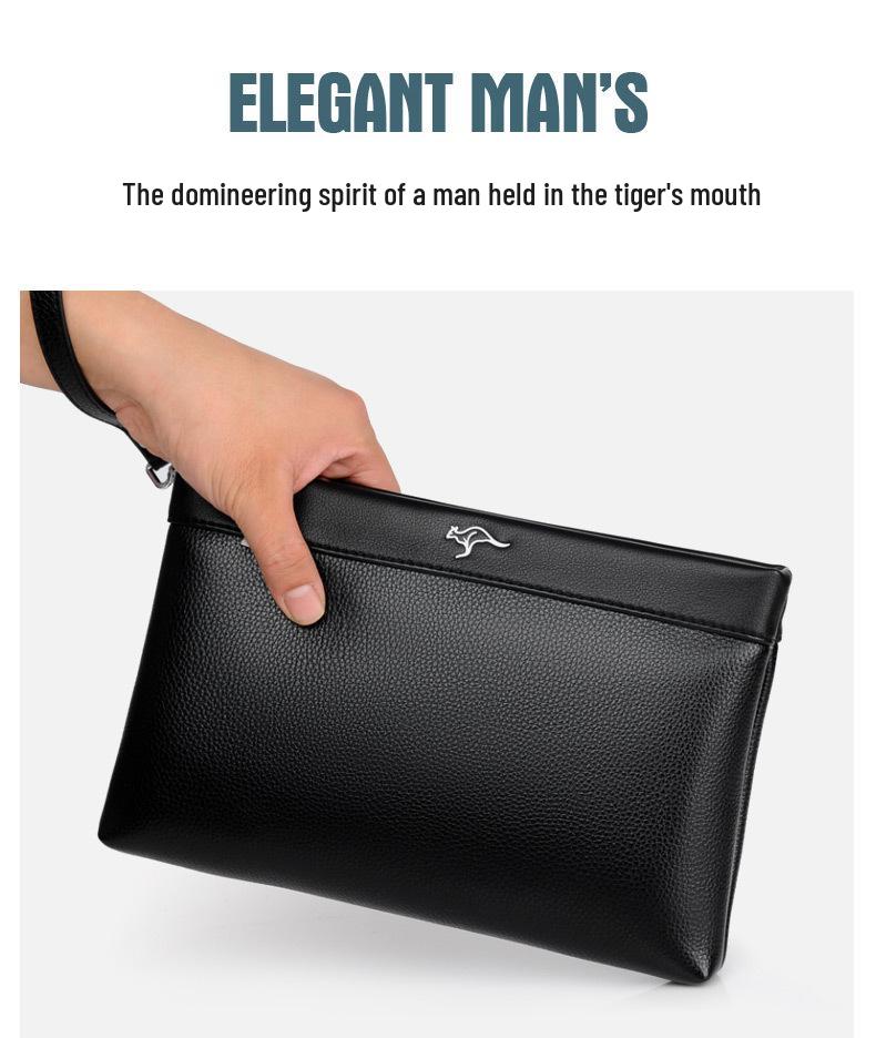 Men's Clutch Handbag - Trendy Underarm Envelope Bag & Mobile Phone Holder