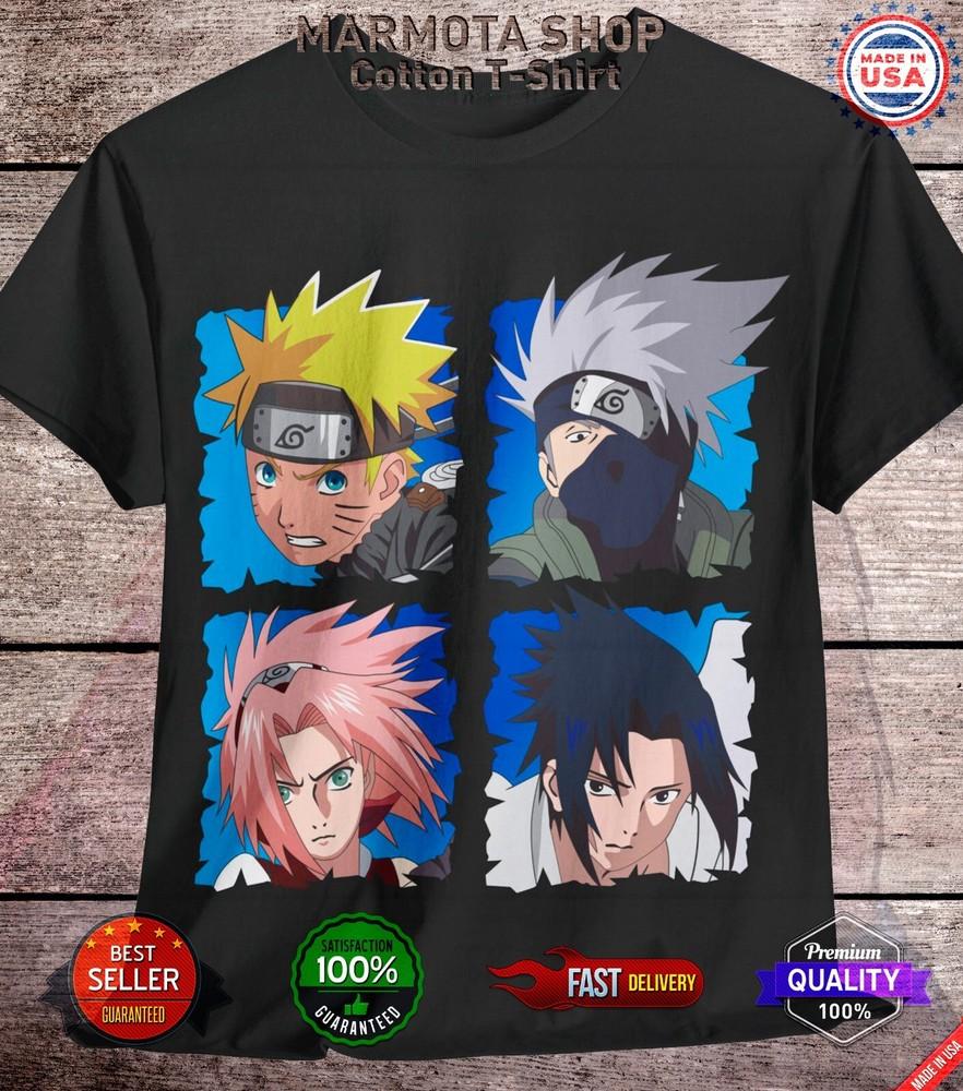 

Футболка Какаши Наруто Шиппуден Саске Сакура Аниме Стиль Футболка Все Размеры L