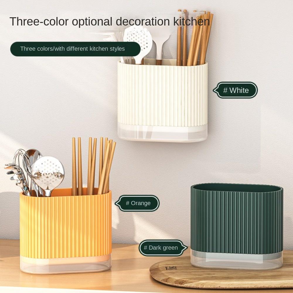 

Household Kitchen Spoon Storage Box Drain Rack Tableware Chopstick Cage Fashion Chopstick Holder зелений