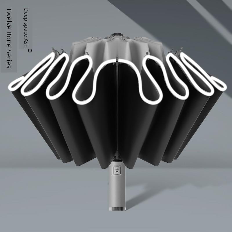 Fully Automatic 32-Bone Folding Umbrella for Women, Dual-Use for Sun and Rain, Large Size Sun Umbrella for Students and Men, Sun Protection and