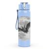 1PC Full Moon Bat Halloween 750ml Color Plastic Sports Water Bottle Leakproof Flip Straw Lid Suitable for Sports Office Home Use