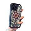 Retro Ethnic Floral Pattern Phone Case Compatible with Apple iPhone Models 13/14/15 Pro/16 Pro Max/17