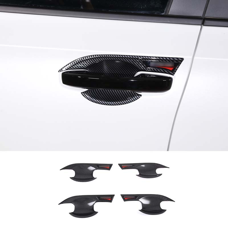 Exterior Door Handle Bowl Cover Trims Door Bowl Protector Sticker Car Accessories For Honda Civic 11th Gen FE  FL1
