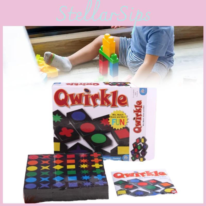 Qwirkle Holz Lern Familienbrettspiel Für Kinder Mit Eltern-Kind-Interaktion